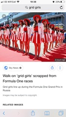 To ask what you think about 'Grid Girls' no longer being used?