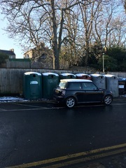 To have dropped a bottle on their car?  Diagram included