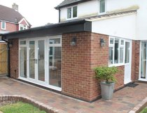 2.9m Patio Doors with Side Window Panels