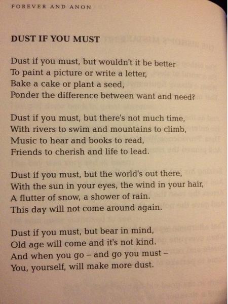 To ask for your favourite poem