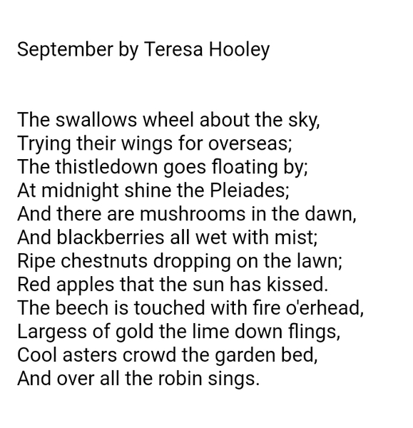 To ask for your favourite poem