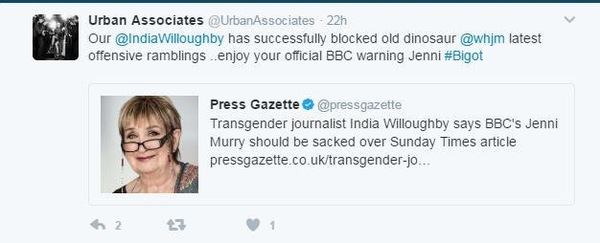 Fucking hell, India Willoughby is seriously slandering Karen Ingala Smith