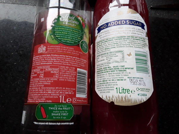 To be fucked off with Robinson's new fruit creations squash!