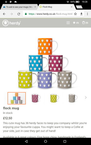 To ask to see your mugs