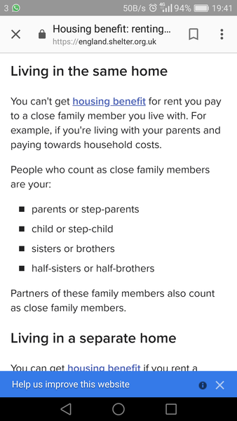 Housing benefit