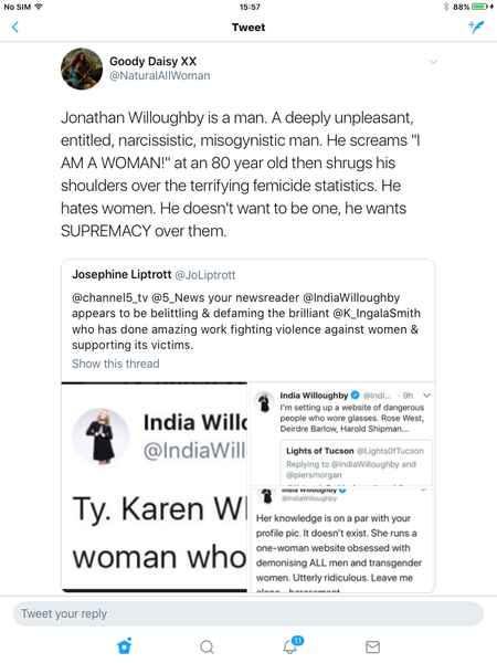 Fucking hell, India Willoughby is seriously slandering Karen Ingala Smith