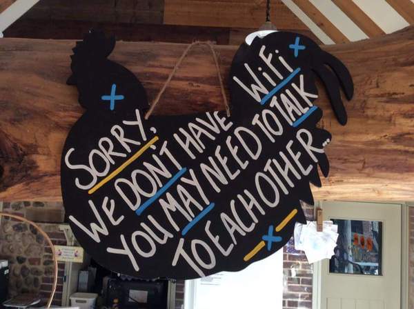 To ban phones and other technology from my coffee shop?