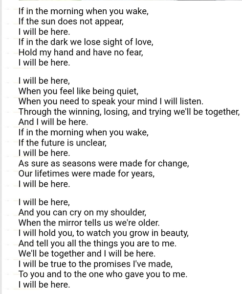 To ask for your favourite poem