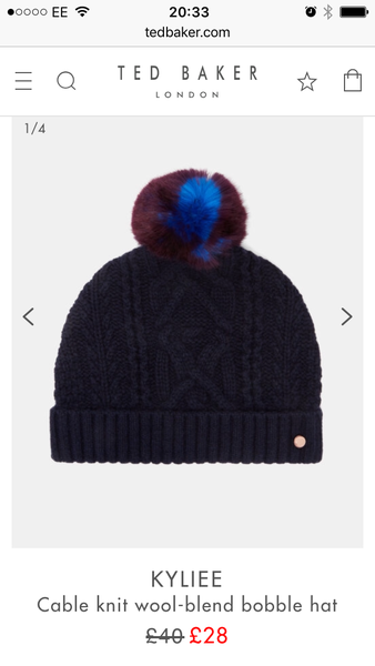 Stylish warm hat for school run