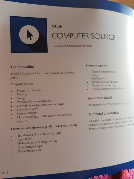 Which 2 Options do you think DS should be looking at for an interest in Engineering...aerospace maybe? Photo Attached