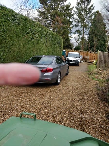 To stamp my tiny foot? (parking related)
