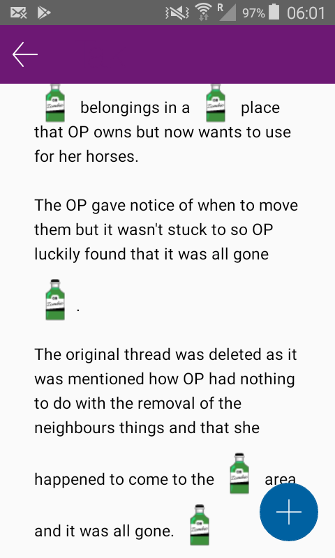 Getting the gin emoticon all the time