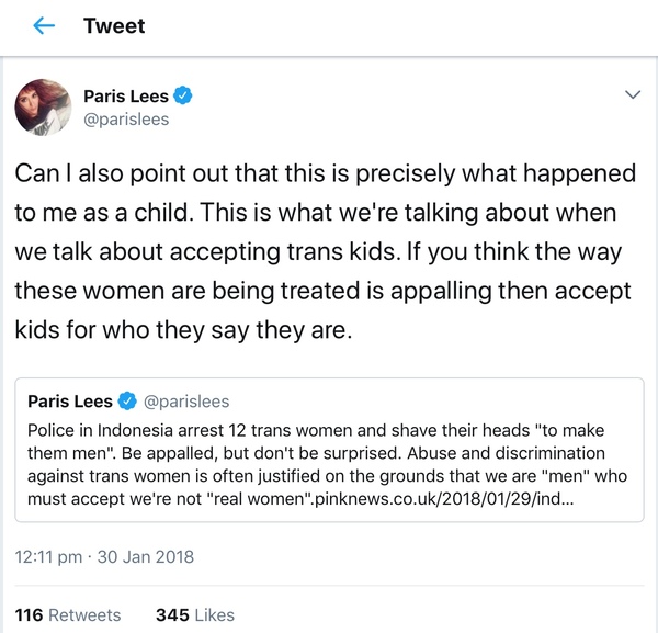 The gaslighting and victimhood status of TAs like Paris