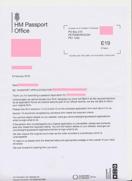 URGENT Child Passport Advice.