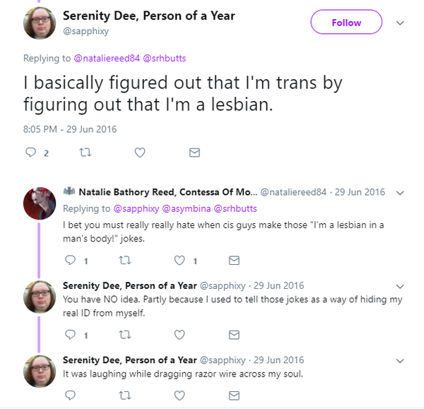 To not understand this? *trans related*