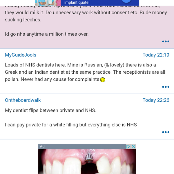 Where have all the good dentists gone?