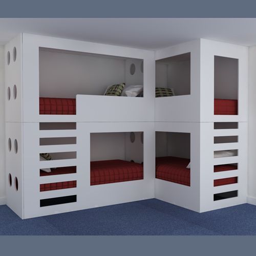 To consider three children sharing one room?
