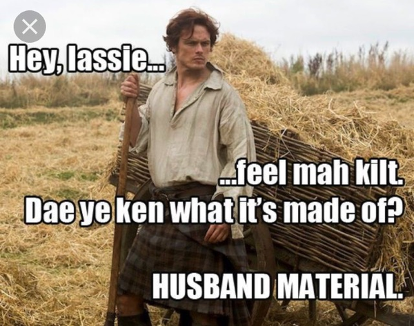 To think Outlander is just Scottish soft porn and LOVE it