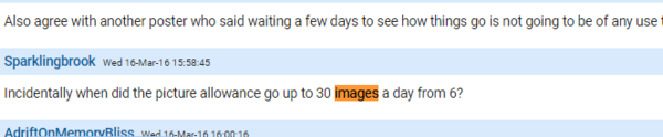 Posting images - how many a day?