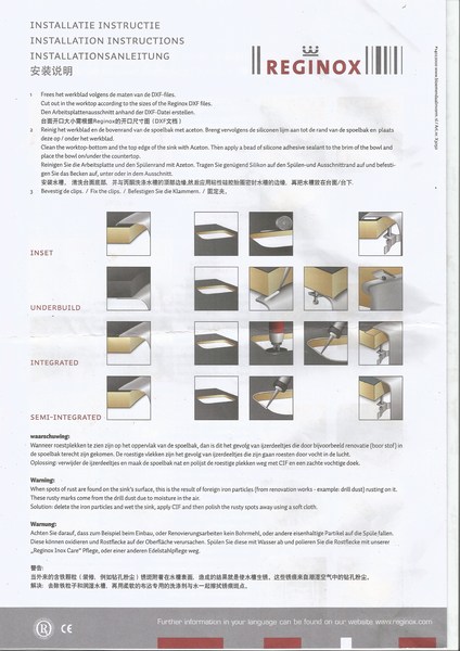 Integrated/flush-mounted sink not installed properly?