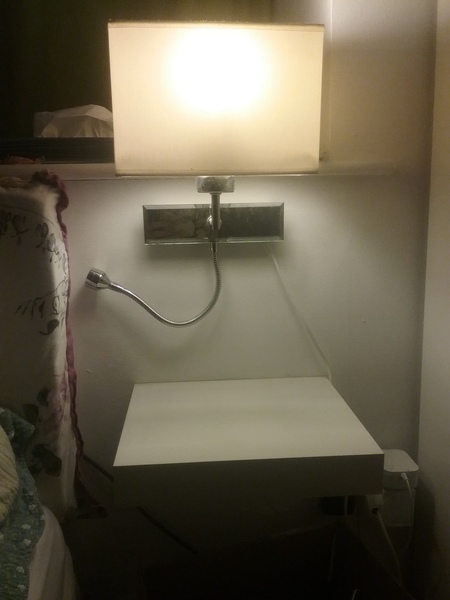 Narrow bedside cabinets/table