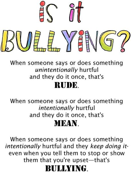 When is it bullying?