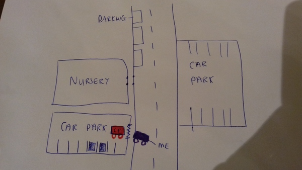 To be fuming about this cf parking at nursery!