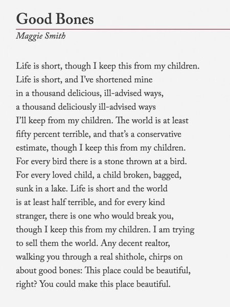To ask for your favourite poem