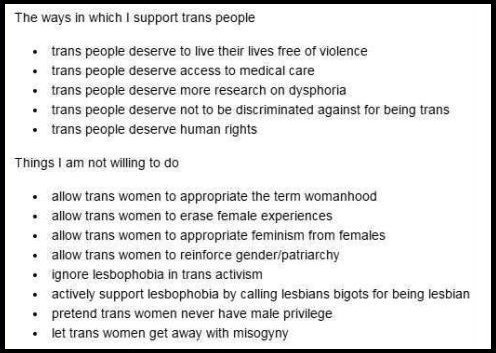 Can you all just lay off trans people