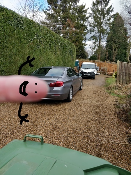 To stamp my tiny foot? (parking related)