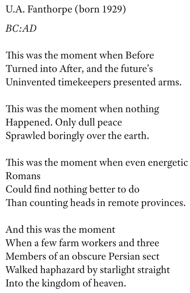 To ask for your favourite poem
