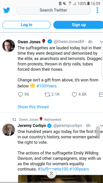 Fucking wankers talking about Women's Achievements in 100 years
