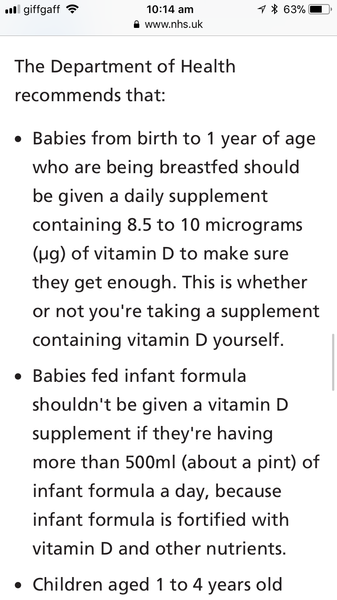 Vitamin D Drops for BF babies ESSENTIAL