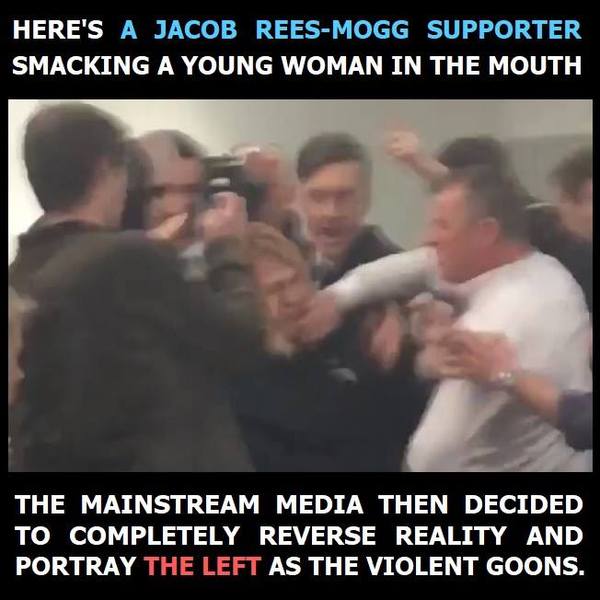 Jacob Rees mogg at the University of the West of England (Title edited by MNHQ)