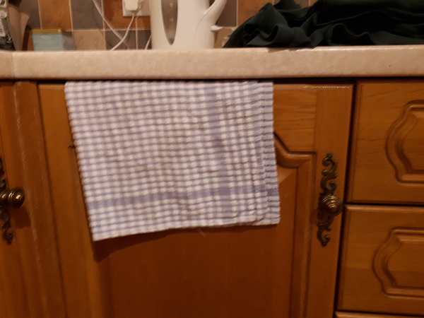 Where do you put your tea towels when they're in use?