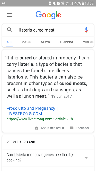 Can I eat cooked cured meats?