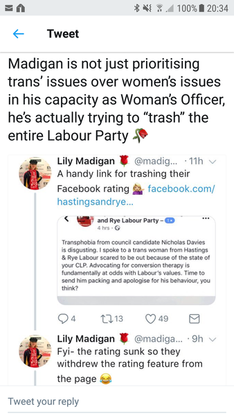 Labour lose 3 points - ALL women leaving the party