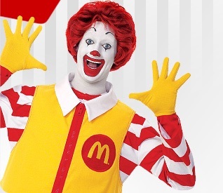 Ronald McDonald is a clown??