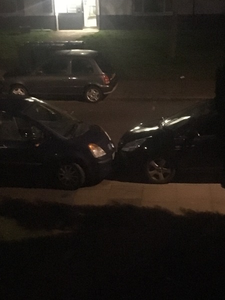Who parks this close?!