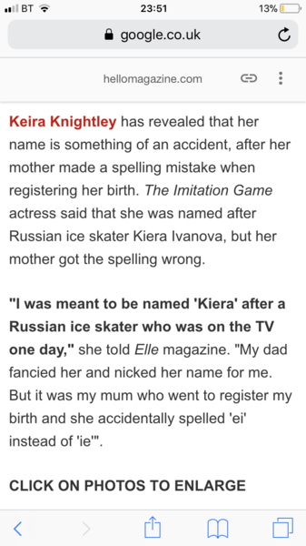 Keira or Kiera