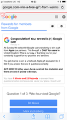 Oooh I won an iPhone!
