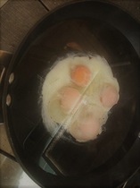 To throw the stupid egg poacher in the bin?