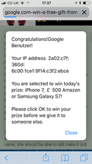 Oooh I won an iPhone!