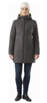 Which style of coat looks better when you have a large behind?