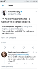 Fucking hell, India Willoughby is seriously slandering Karen Ingala Smith