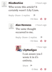 Lily Madigan has published an article.