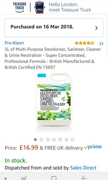 Is this the hydrogen peroxide I need for cleaning urine stains?
