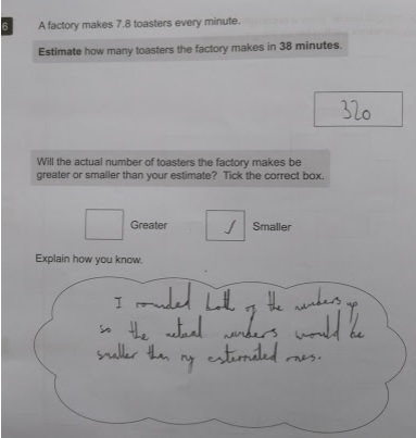 KS2 SATS Estimation - would this be marked correct?