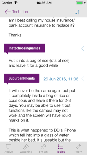 Missing dates on posts on app