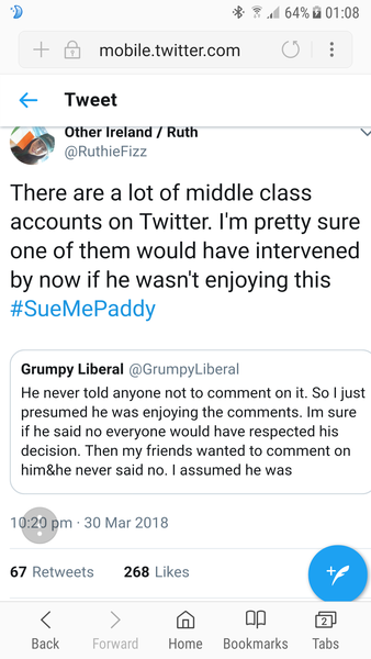 Thoughts on #suemepaddy ?